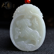 Hetian Jade twelve zodiac pendant Jade mouse cow Tiger Rabbit Dragon Snake Horse Sheep Monkey chicken dog pig Jade female Jade male pendant