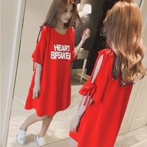 Summer girl Korean night dress 13-year-old girl tide junior high school students 12 big children 14 thin section 15 princess loose pajamas