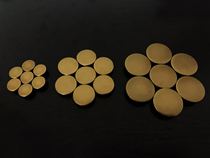  Pure copper buttons of the National Army of the War of Resistance