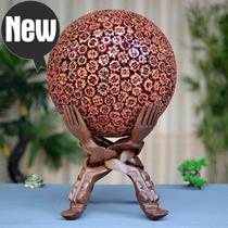 Home decoration Crafts furnishings Wood fortune Buddha hand frame office f sandalwood carving ornaments