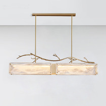 New Chinese restaurant bar chandelier All copper light luxury Chinese style creative designer Art tea room study lamps