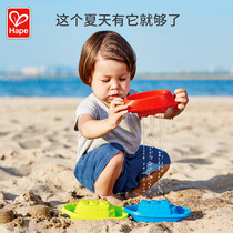 Hape beach bathroom combination boat 1-3 years old baby baby outdoor beach toys playing sand digging model