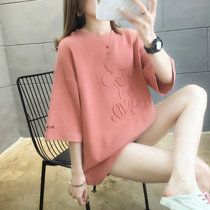 Korean plus size Mickey loose short-sleeved t-shirt 2020 summer new Western style pure cotton half-sleeved niche design womens clothing