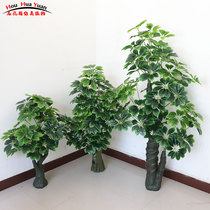 Artificial green plant artificial tree Indoor large floor-to-ceiling decoration Artificial flower living room Artificial plant bonsai plant money tree