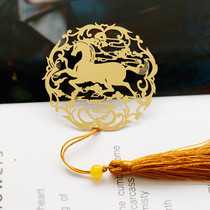 (Matap Feiyan) Classical Chinese Wind Metal Bookmark Creative Brass students use business to send old foreign gifts