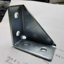 Corner code 90 degree right angle connector Triangle fixed universal large thickened partition wall curtain wall iron galvanized anti-rust corner code