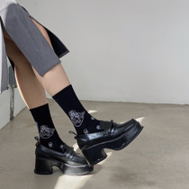 LET ME SEE classical flower design stockings retro autumn and winter New personality temperament stockings can be salt sweet