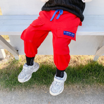 (20% off for 1 piece)Childrens sports pants Mens spring and Autumn boys  casual spring clothes Big childrens leggings Western pants Childrens clothing