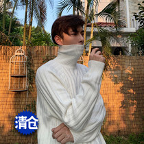 Hualun winter turtleneck sweater mens loose Korean version of the trend fashion couple sweater with ins bottoming shirt