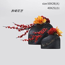 Red Chinese style simulation floral art sales office model room dining table TV cabinet porch finished decorative floral ornaments