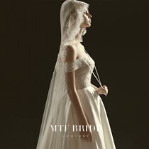 Mantingfang 2021 new wedding cloak Bridal veil long tail shawl temperament super fairy dream starry sky cloak