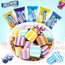 Alpine fudge mixed fruit milk 500g about 110 sticks hard candy wedding wedding candy snacks bulk