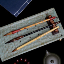 Wolf brush medium number Group (three branches) Jufeng refined without Yi Wolf Hao Kai calligraphy handmade brush