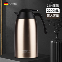 Enermei insulation pot Household thermos 304 stainless steel thermos thermos Large capacity European-style Thermos 2L