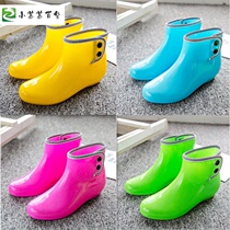 Joker water boots short boots rain shoes womens rain shoes boots flat wear-resistant rain spring and autumn