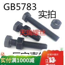 Grade 10 9 high strength full tooth thread external hexagon screw bolt M24 * 45*50*55*60*65*70*200