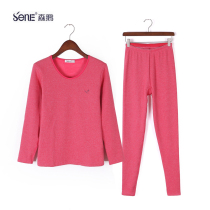 forest goose autumn winter thermal underwear suit women fleece thickening high school students slim long johns pure cotton