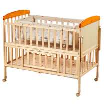 Xiaolong Habi crib Solid wood splicing bed Movable newborn baby cradle bed LMY289