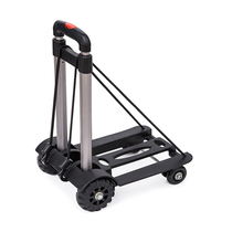 Folding hand trolley Portable shopping cart Household shopping cart Trolley Stall trailer Student trolley trolley