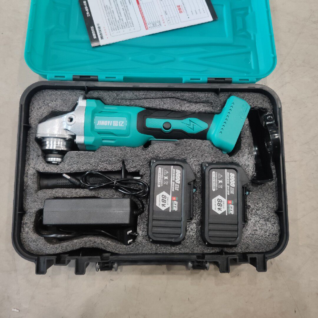 Crystal 100 million brushless lithium electric angle mill rechargeable angle mill lithium battery high-power cutting polished handheld grinding machine