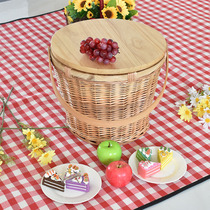 Liu Ruixuan Willow Picnic Basket picnic box picnic box picnic storage basket