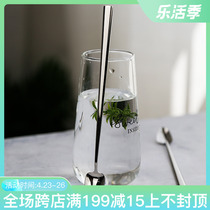 304 Stainless Steel Coffee Spoon Long Handle Stirring Spoon Home Creative Cute Milk Honey Milk Tea Stirring Spoon