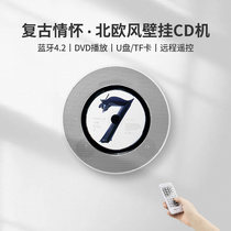 Panda CD player album player ins retro portable CD player Walkman home wall-mounted record player Music fever listening album Bluetooth CD player