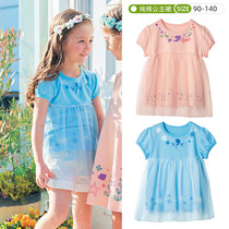 Girl Summer T-shirt female baby skirt half sleeve shirt tennis princess dress pure cotton thin short sleeve day one thousand anecdole