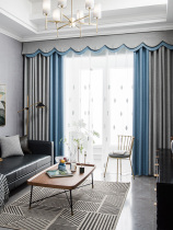 Curtain shading light luxury Nordic simple modern living room high-end atmosphere splicing 2020 full bedroom new finished product