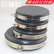 14 18cm Dinner Round Box Handmade Diy Double Ear Mouth Gold Suitcase Gallows Channel Paper Type two