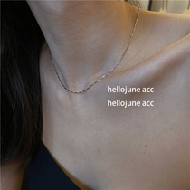 hellojune 925 silver melon seed chain collocation chain