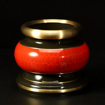 Taiwan pure copper incense burner for the Buddhist living room for the god of wealth Guan Gong to enshrine the standing incense burner incense burner home sandalwood incense burner ornaments