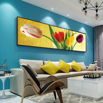 Modern flower decoration painting Living room sofa bedroom background wall hanging painting Tulip picture framed painting Simple style hanging painting