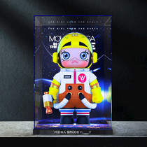 POPMART bubble Mater MOLLY sponge baby 1000% 400% acrylic dust cover containing display case