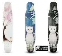 Meow dance board Meow board plus maple girls dancing dance board three generations of Meow long board four-wheeled skateboard new