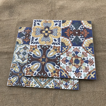 Art Flower Brick 300x300 Glazed Surface Anti-Slip Kitchen Guard Balcony Bathroom Personality Genguan Background Parquet Abrasion-Resistant Floor Tiles