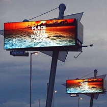 Large antiaircraft gun three-sided custom-made artillery Advertising Advertising Tower billboard high-speed highway single column double-sided