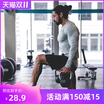 Muscle brothers long sleeve sports T-shirt cotton men running equipment fitness base shirt training suit t solid color top