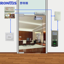  Ronttis Electronic access control system Central control F18 fingerprint password lock Glass door fireproof electric plug lock