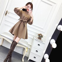 Hong Kong Tide Cards Spring Women Dress New Loose Pure hair Lions dress 100 hitch a skinny A character short skirt