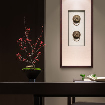 High-grade three-dimensional physical painting vertical entrance hall entrance hall hanging painting Feng Shui town house door aisle Chinese decorative painting