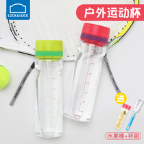 Le buckle water cup plastic hand Cup Korean flagship store creative leak-proof portable sports kettle student Cup