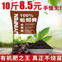 Earthworm manure flower fertilizer nutrient soil pure cow dung feeding earthworm fertilizer planting vegetable soil flower soil earthworm manure