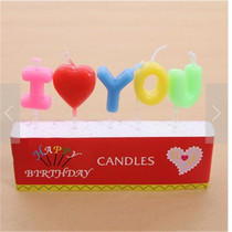 I Love You birthday candle letter I love you candle birthday candle upscale candle