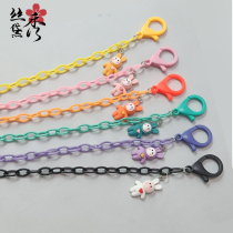 Mask lanyard color sun flower mask lanyard Candy color acrylic chain Glasses chain Anti-loss lanyard 58cm