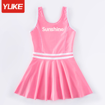 Childrens swimsuits girls small and medium children one-piece swimsuit 2021 New cute baby princess dress swimwear