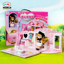 mimiworld Girls house doll house toys 7 birthday gifts girls children hair princess 3 a 9-year-old