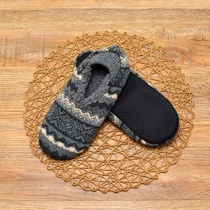 Autumn and winter thickened warm floor socks adult wool silicone non-slip sock suit mens room with velvet home shoes and socks