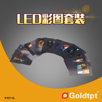 Goldtpt light tube LED color picture pattern Film light effect Picture condenser color background light effect film