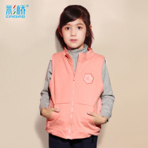 Girls lamb cashmere vest autumn and winter New velvet thickened childrens warm vest girl foreign style coat